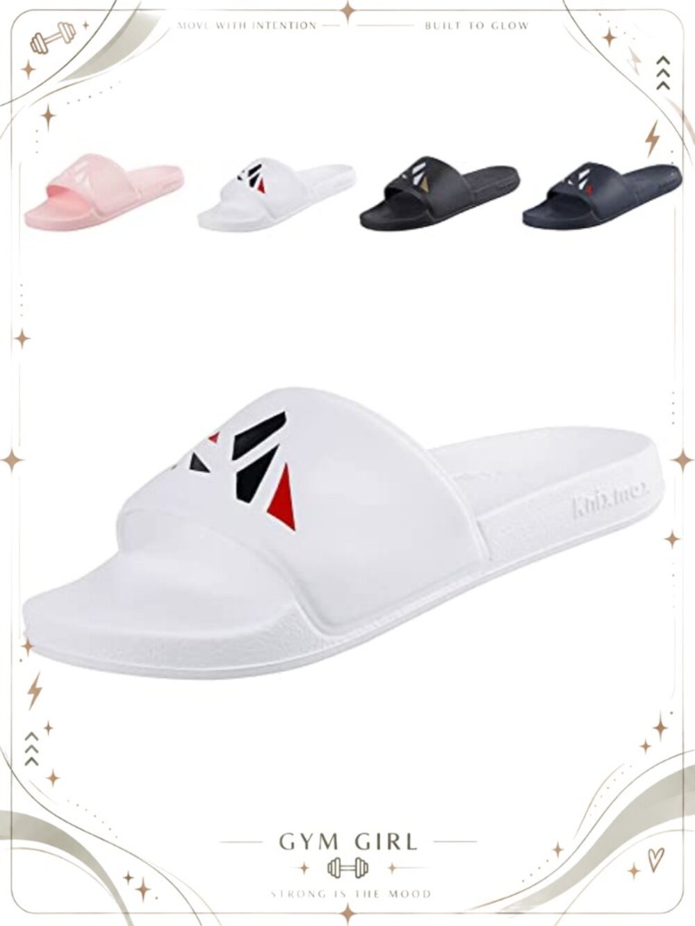 Knixmax Slide Sandals Unisex Waterproof EVA Shower Slippers Non Slip